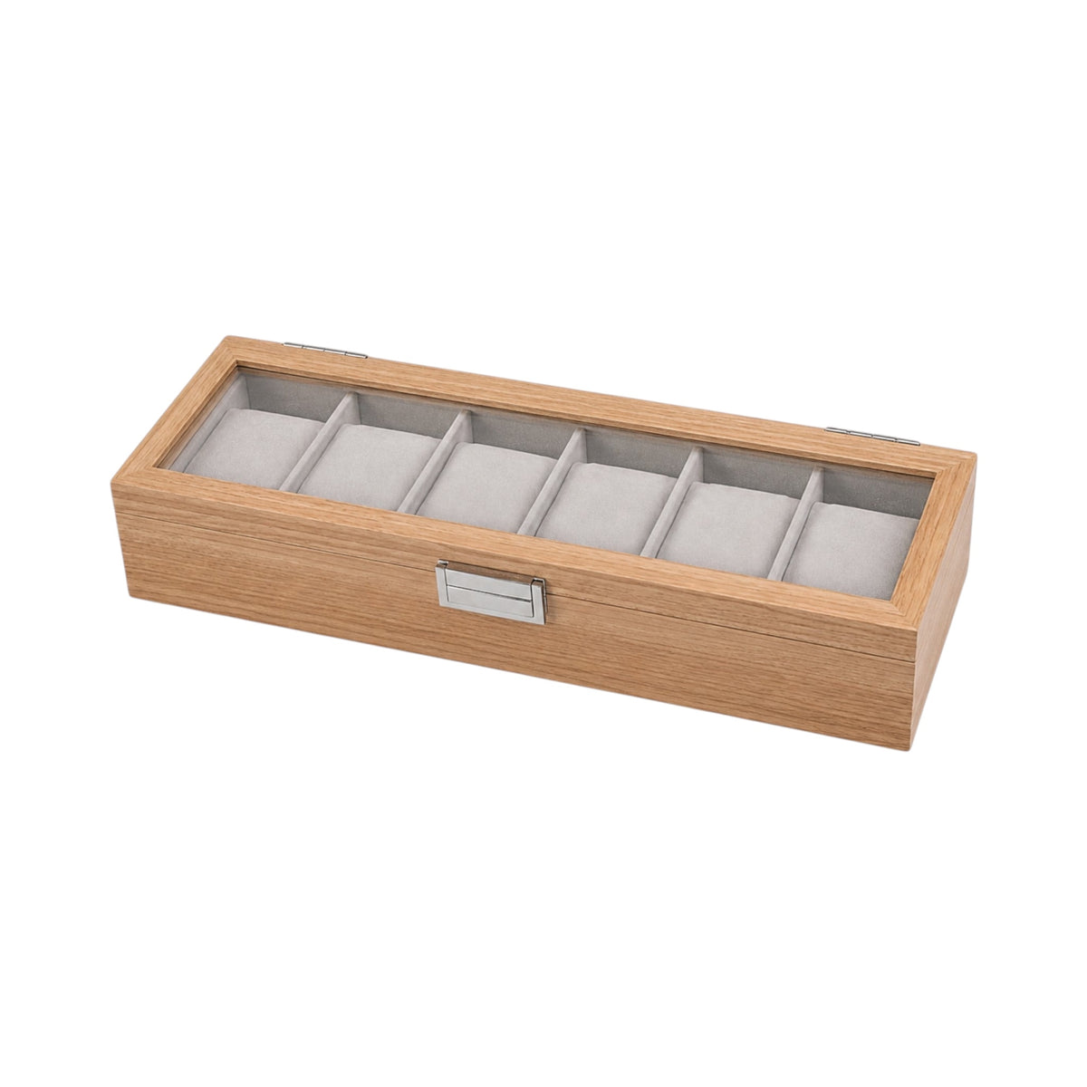 Boîte à montres Luxembourg, bambou clair au veinage naturel — Maison Orvian