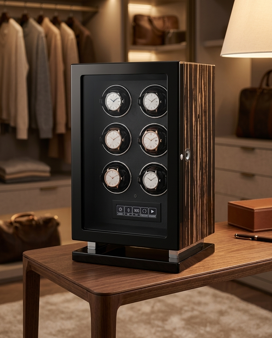 Remontoir Sirius 6 montres sur une console étroite