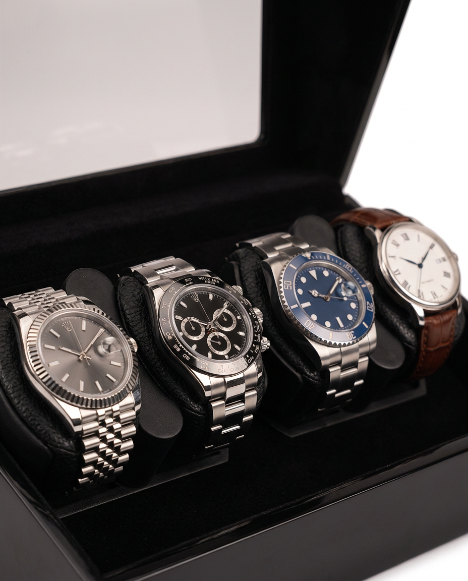 Rangée de coussins du remontoir Atlas 4 montres