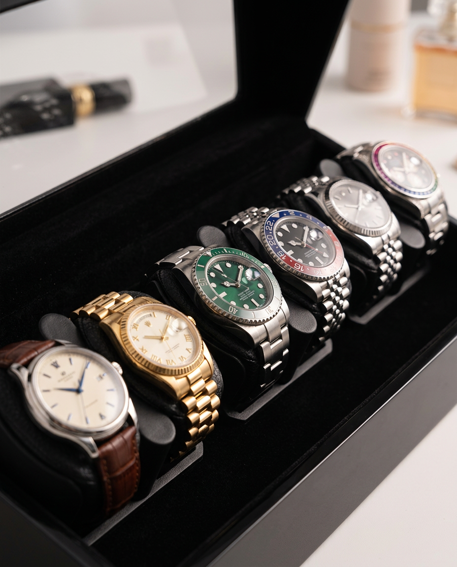 Rangée de coussins du remontoir Atlas 6 montres