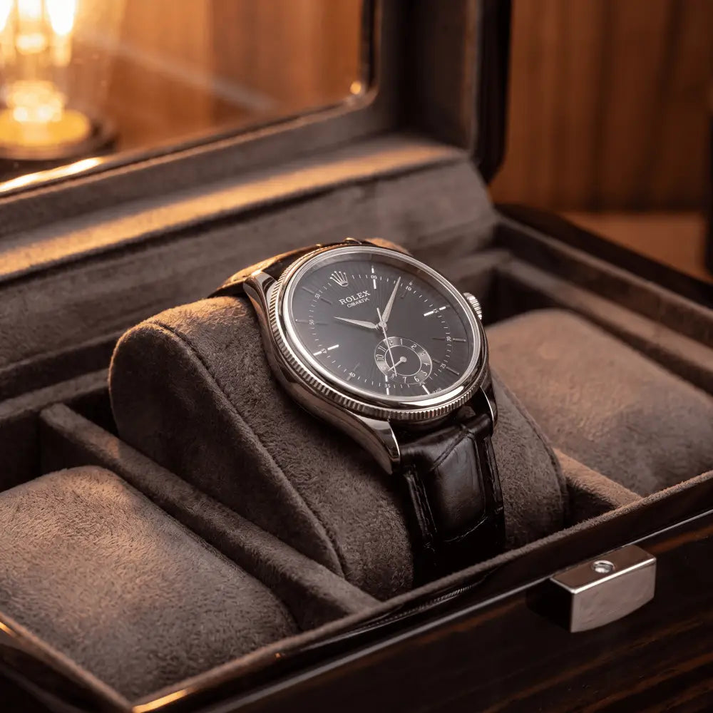 Boîte à montres Richelieu noir 3 montres — Maison Orvian