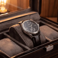 Boîte à montres Richelieu noir 6 montres — Maison Orvian