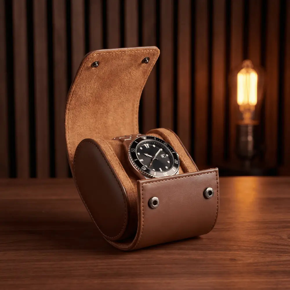 Étui Odyssée cognac — Maison Orvian