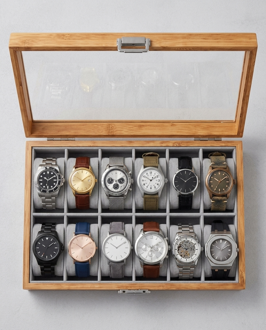 Douze montres dans la boîte Luxembourg