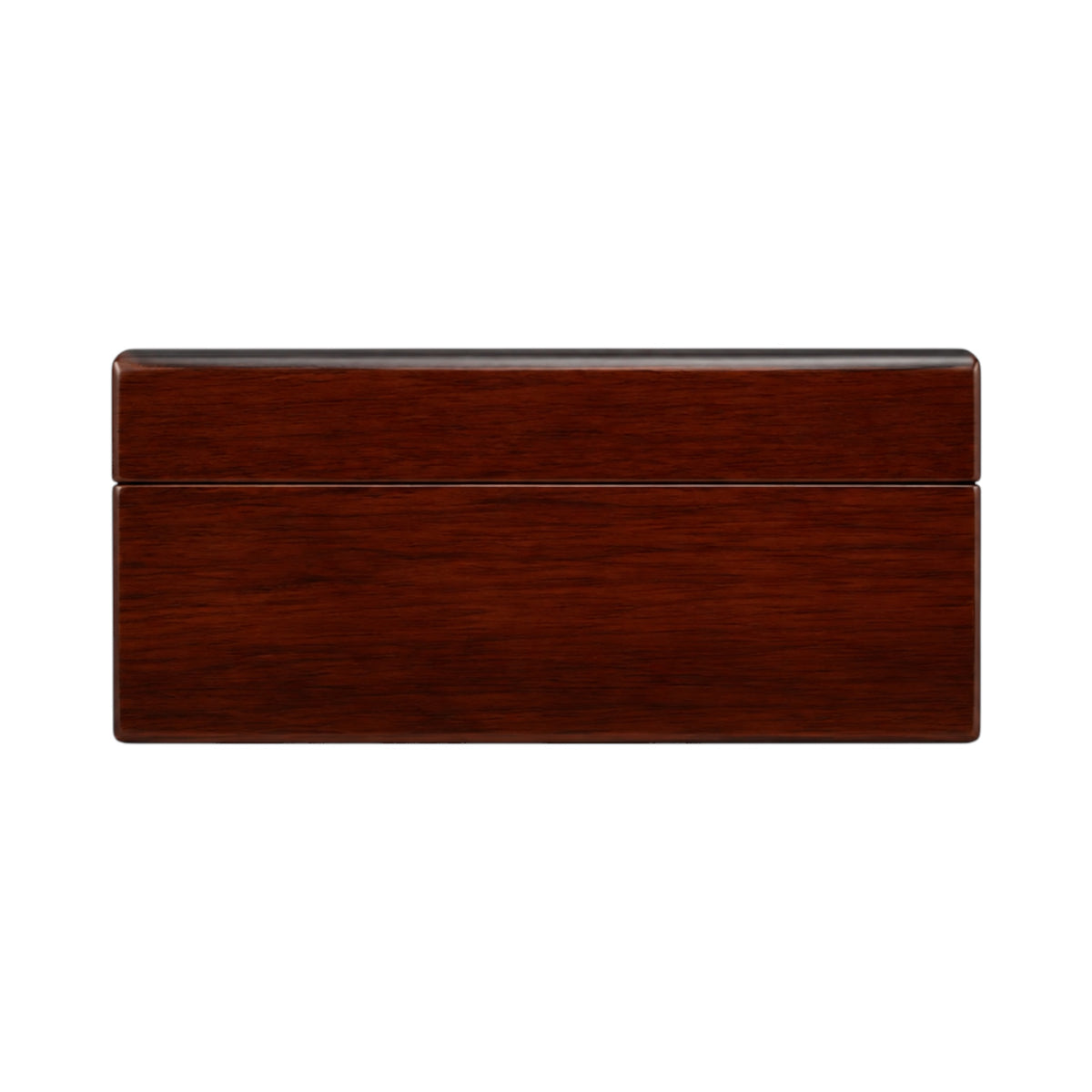 Boîte à montres Maison Orvian Rivoli en bois brun avec finition élégante vue de face fermée