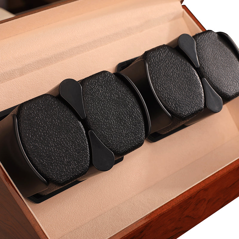 Détail des coussins porte-montre du remontoir Atlas 4 montres