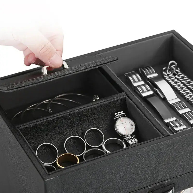 Coffret Lyre remontoir et boîte à bijoux — Maison Orvian