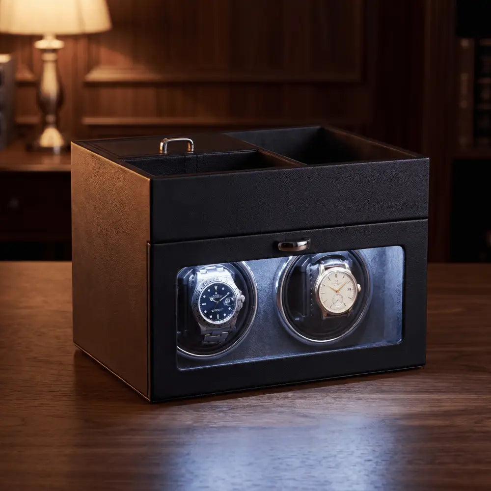 Coffret Lyre remontoir et boîte à bijoux — Maison Orvian