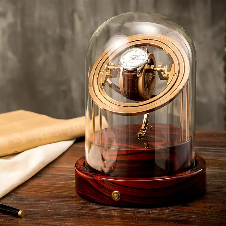 Remontoir Pulsar gyroscopique bois — Maison Orvian