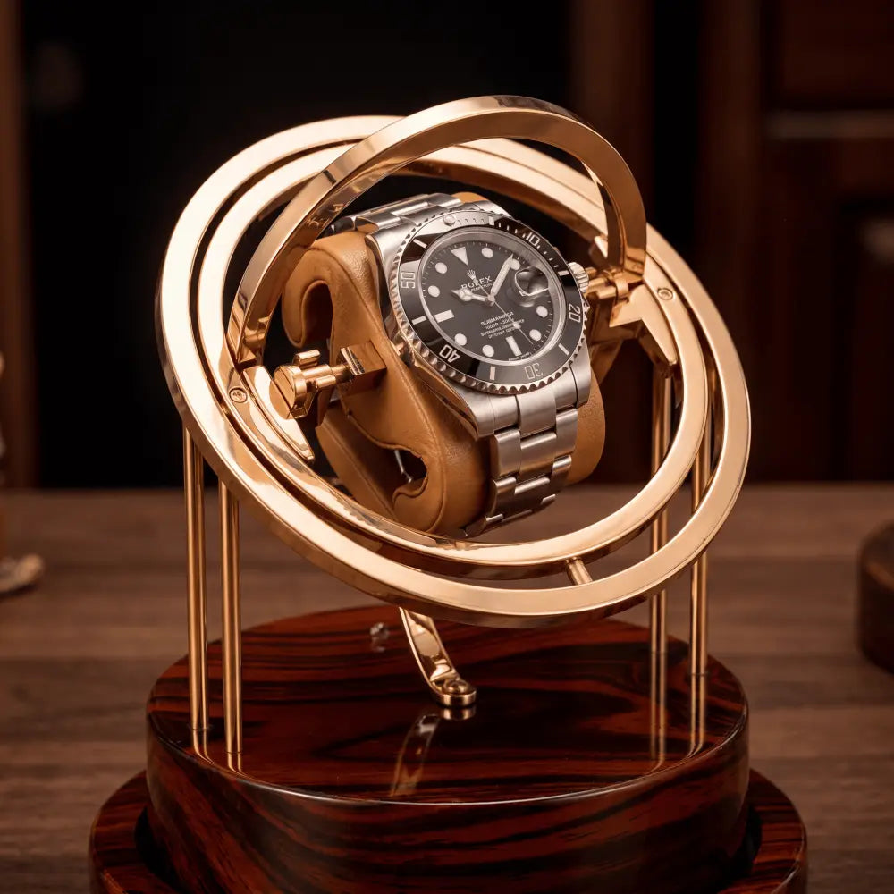Remontoir Pulsar gyroscopique bois — Maison Orvian