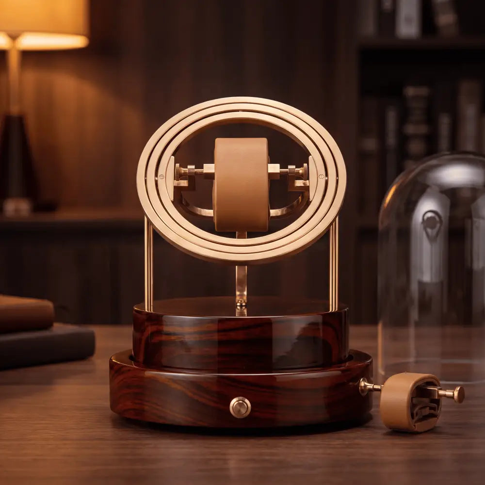 Remontoir Pulsar gyroscopique bois — Maison Orvian