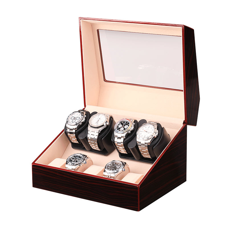 Remontoir Hélios 4 montres 4 montres finition ébène en bois laqué – Maison Orvian