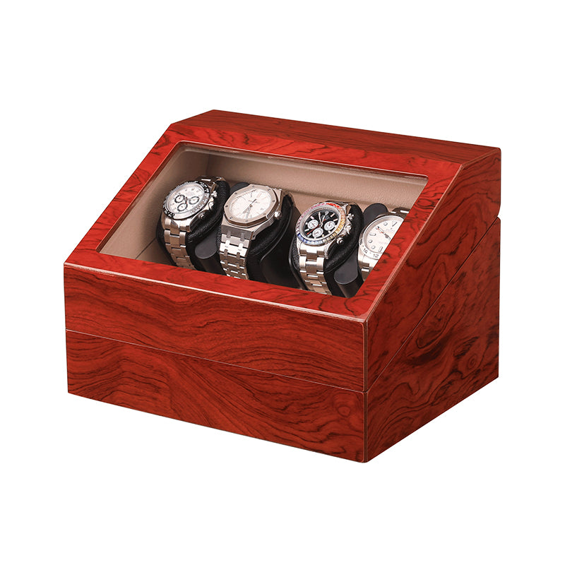 Remontoir Hélios 4 montres 4 montres finition palissandre en bois laqué – Maison Orvian