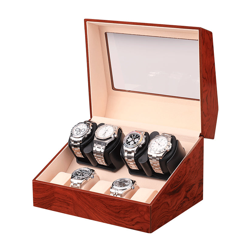 Remontoir Hélios 4 montres 4 montres finition palissandre en bois laqué – Maison Orvian