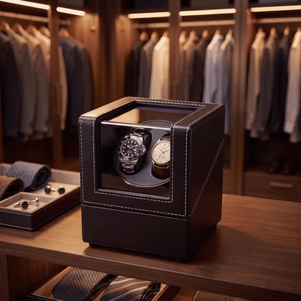 Remontoir Nocturne noir carbone — Maison Orvian